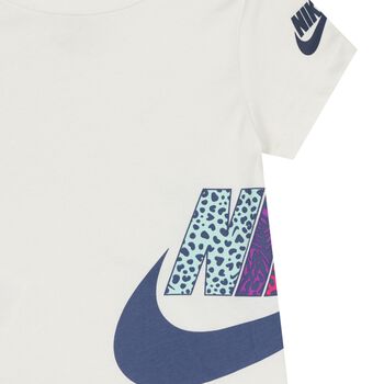 Younger Girls Ivory Logo T-Shirt