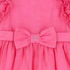Girls Pink Bow Dress, 1, hi-res