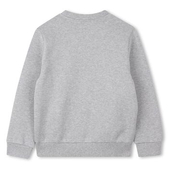 Boys Grey Tiger Logo Sweatshirt