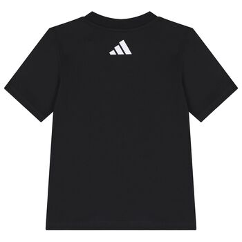 Boys Black Mercedes Logo T-Shirt
