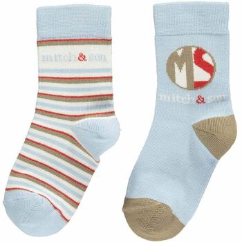 Boys Blue Striped Socks