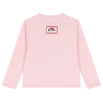 Girls Pink Minnie Mouse Disney Long Sleeve Top
