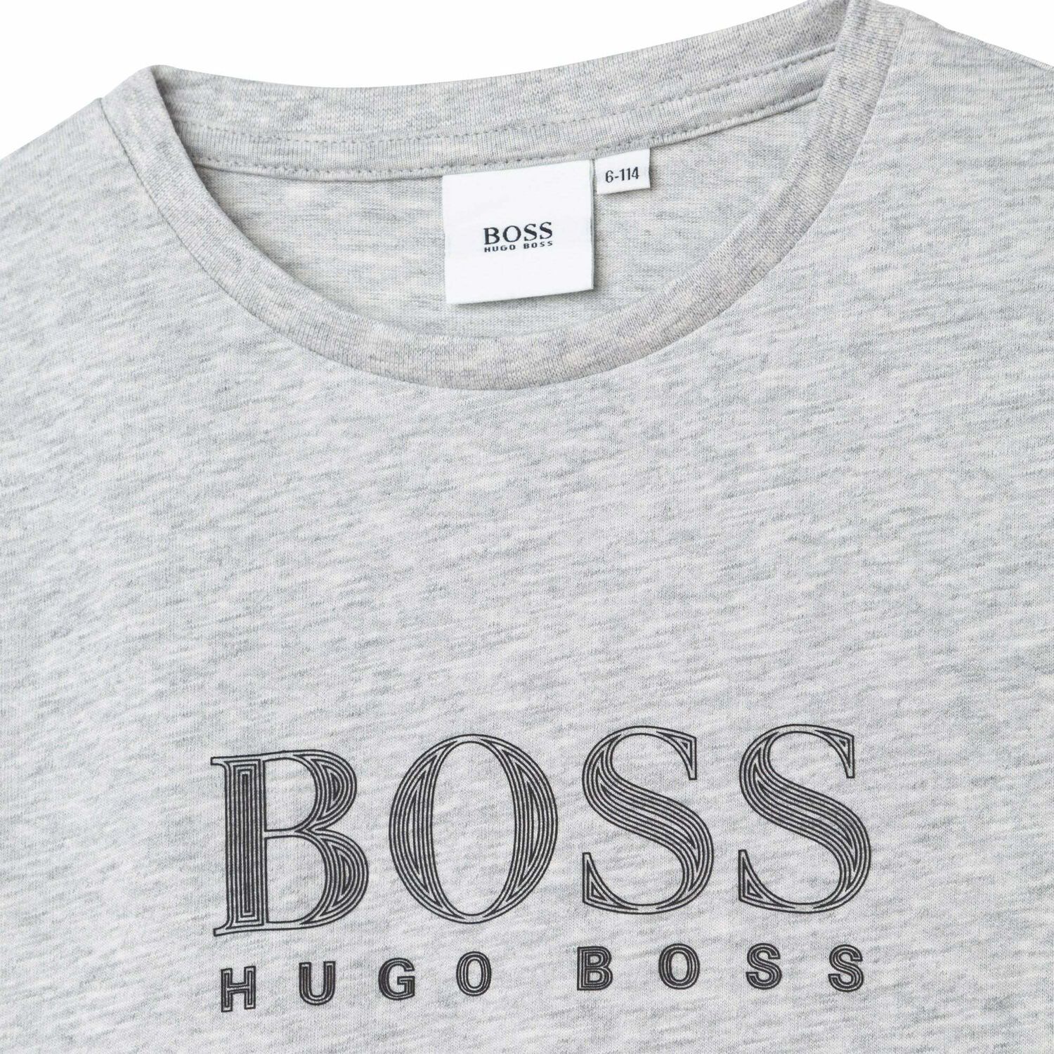 Boys Grey Logo T-Shirt, 4, hi-res image number null