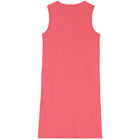 Girls Pink Logo Dress, 3, hi-res