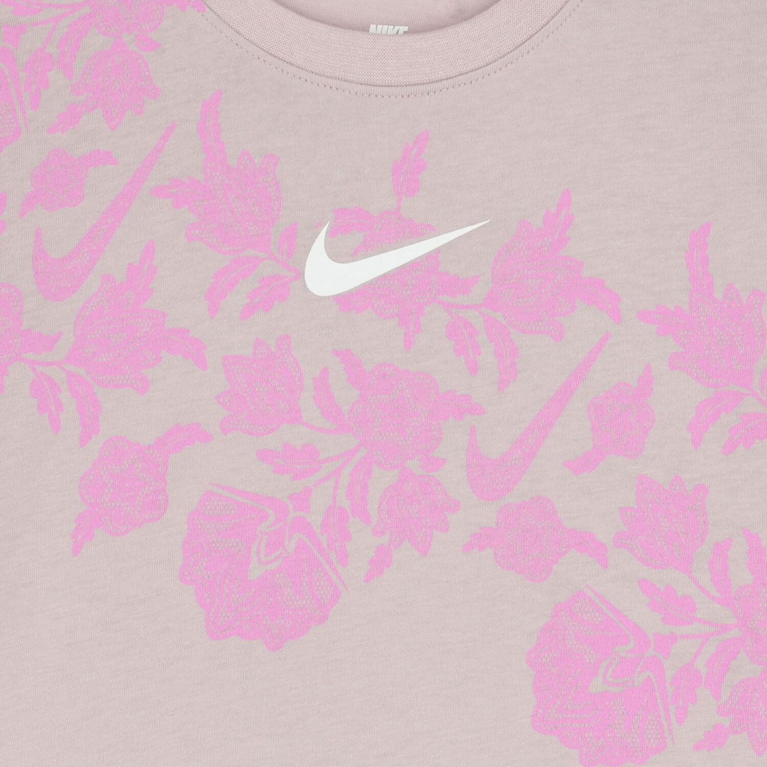 Girls Beige & Pink Logo Shorts Set, 1, hi-res