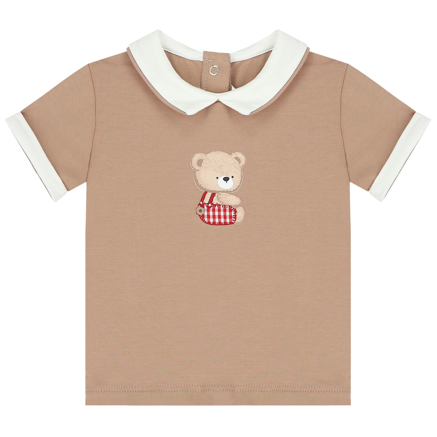 طقم شورت باللون العاجي والبيج للأولاد (4 قطع), 1, hi-res