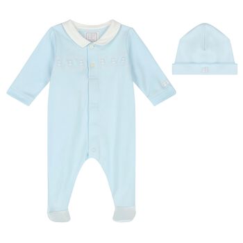 Emile et Rose Baby Boys Blue Babygrow Set, 1 Baby Boys Blue Babygrow Set