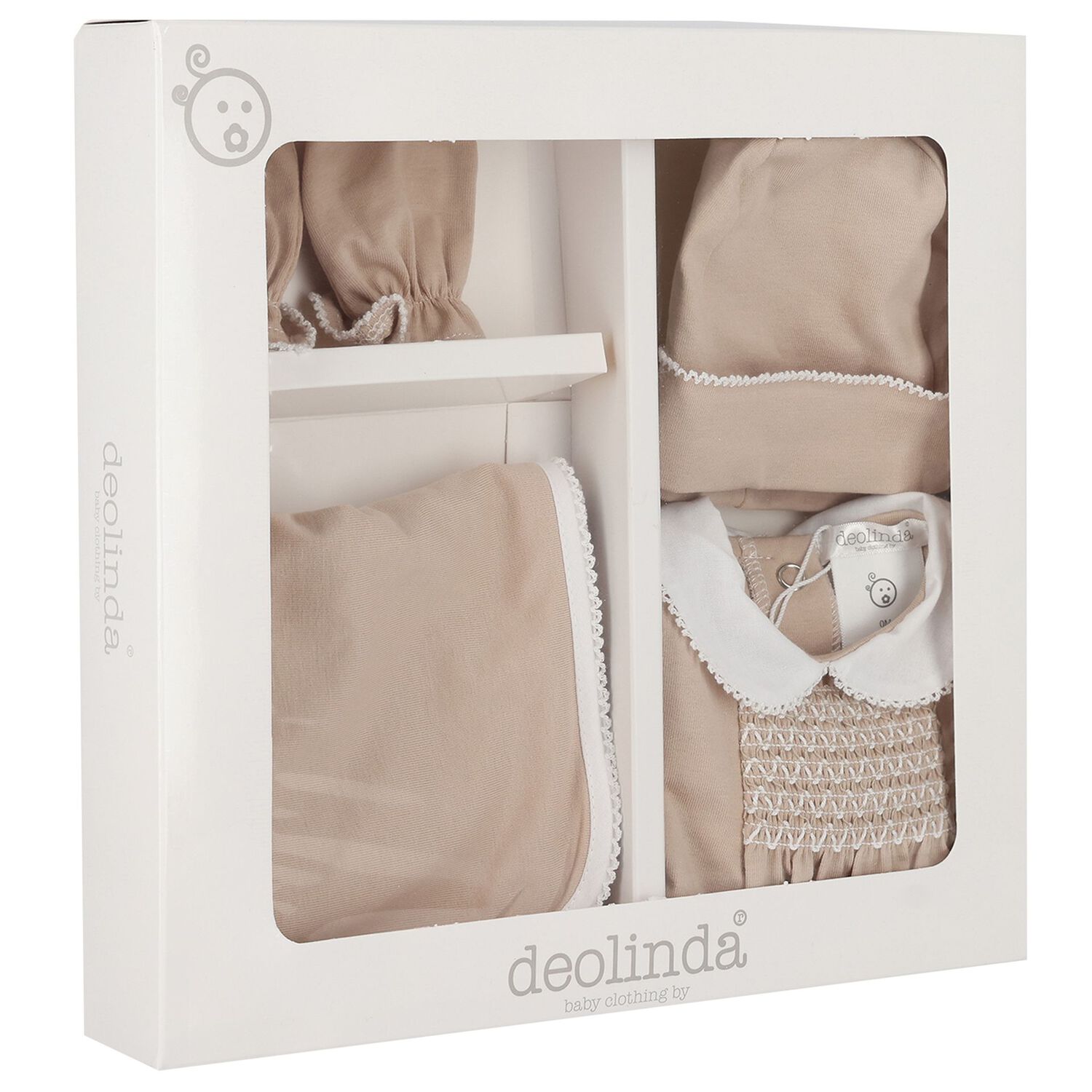 Beige & White Babygrow Gift Set, 1, hi-res