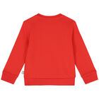 بدلة رياضية بنات بطبعة قلوب باللون الاحمر, 1, hi-res