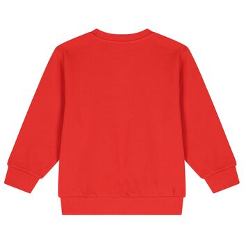 Boys Red Logo Sweatshirt