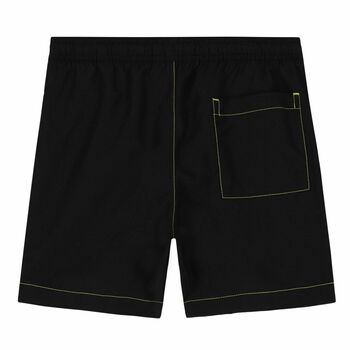 Boys Black Logo Swim Shorts