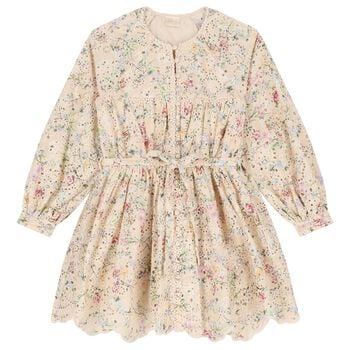 Girls Pink Everlee Sleeve Mini Dress