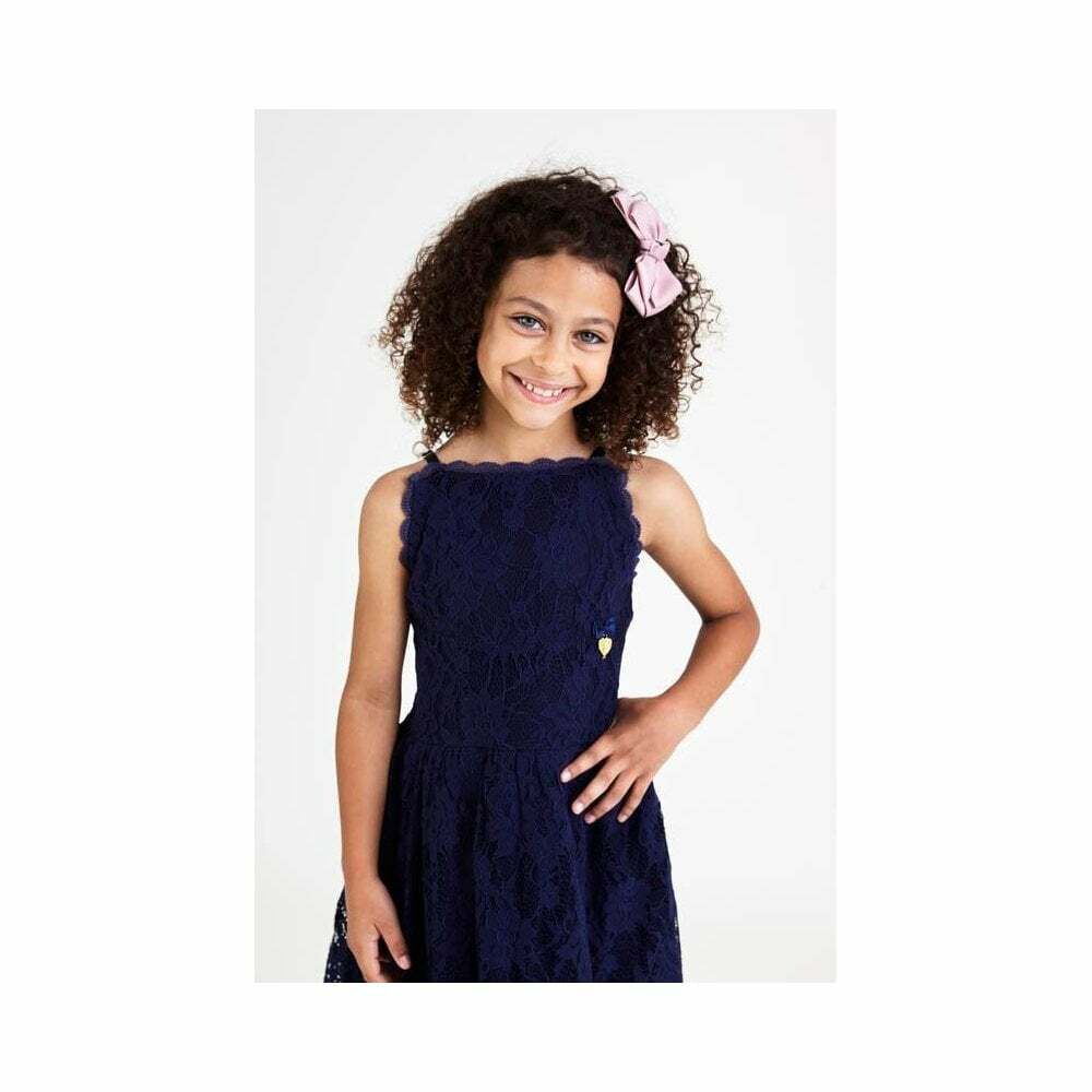 girls blue lace dress