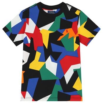 Boys Multi-Coloured Logo T-Shirt