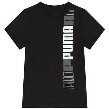 Boys Black Logo T-Shirt