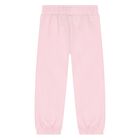 Younger Girls Pink Logo Joggers, 1, hi-res