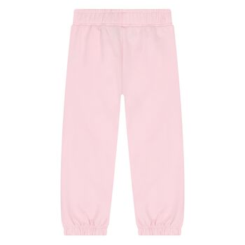 Younger Girls Pink Logo Joggers