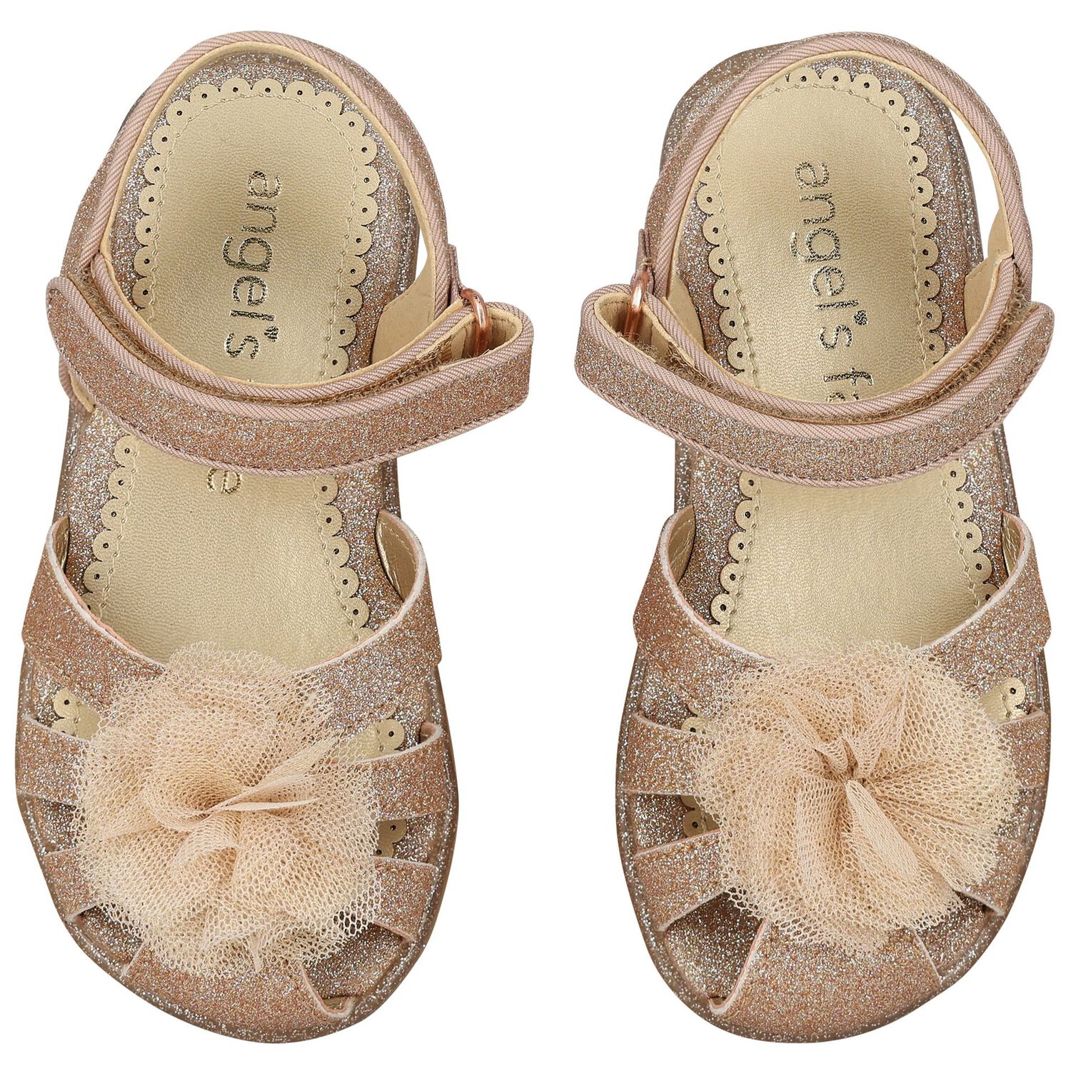 صندل بنات باللون الذهبي , 1, hi-res