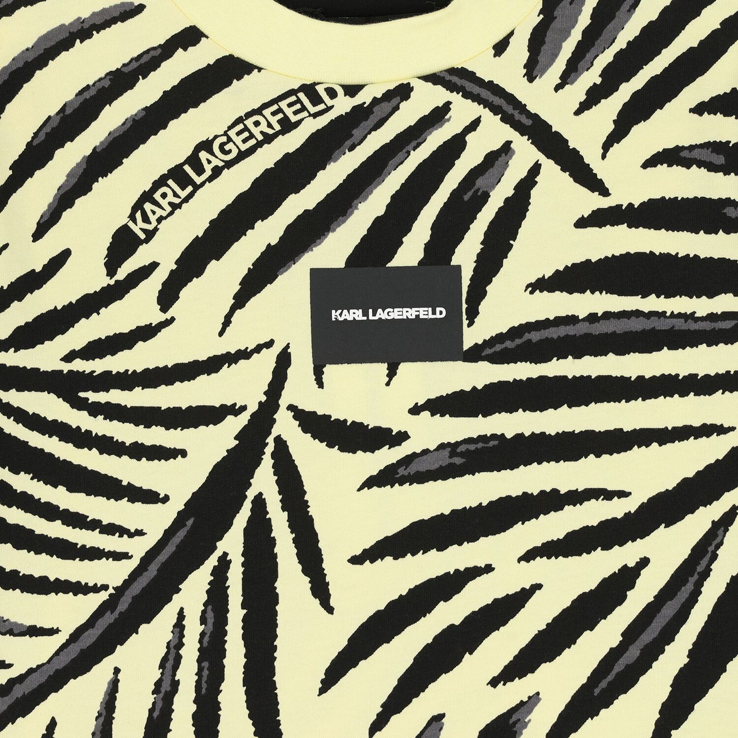 Boys Mini Me Yellow & Black Logo T-Shirt, 1, hi-res