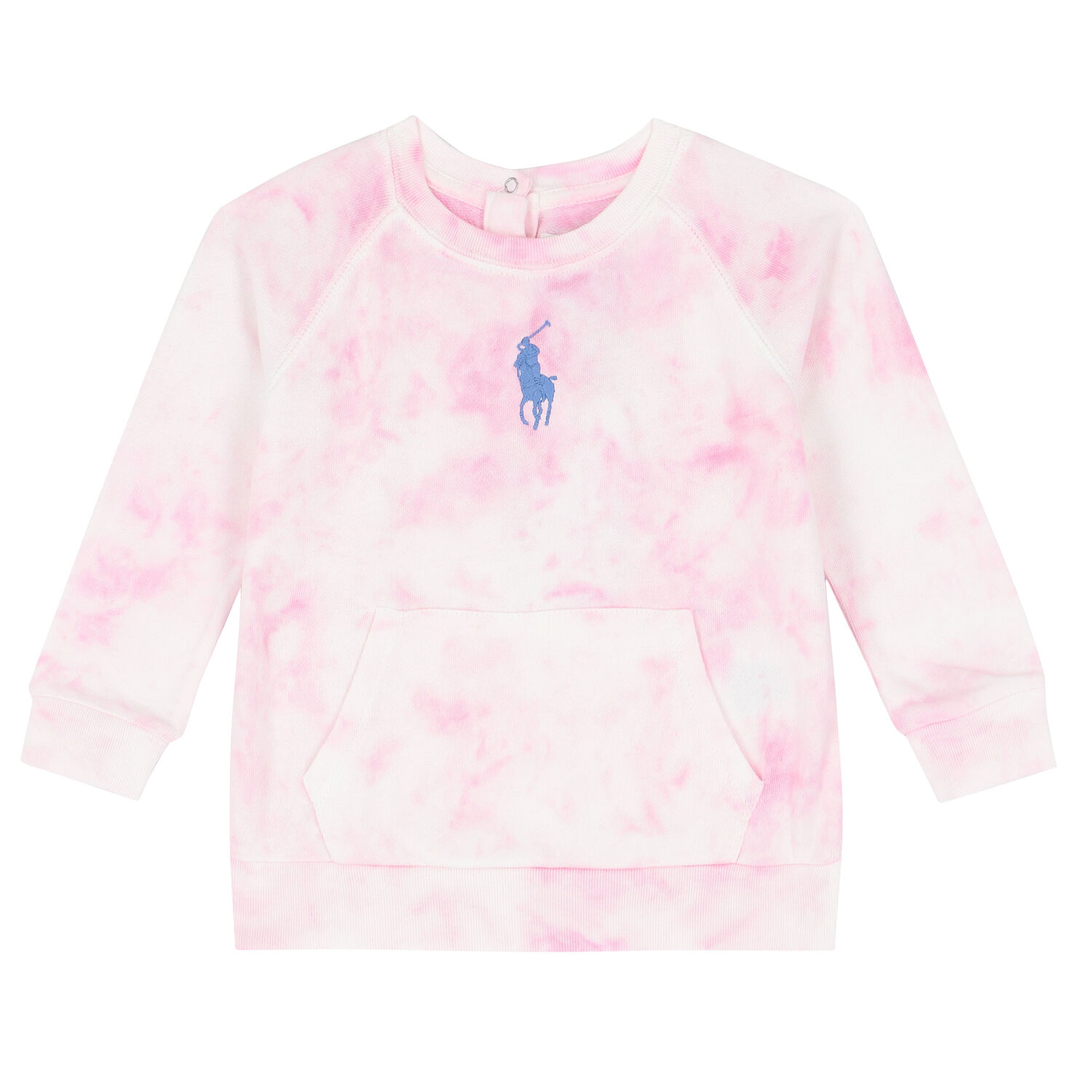 Baby Girls Pink Logo Tie Dye Tracksuit, 1, hi-res image number null