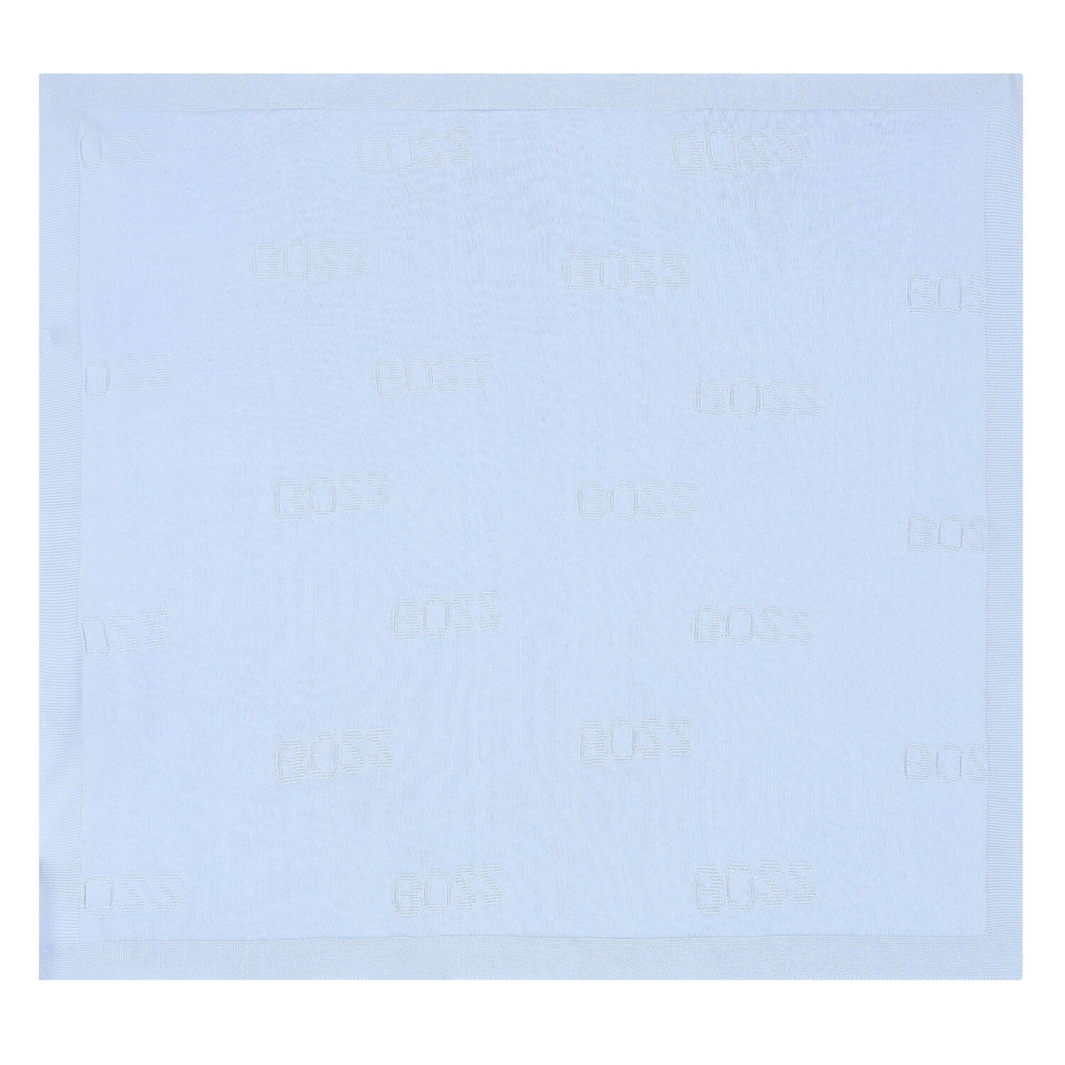 بطانية محبوكة بالشعار باللون الازرق للاولاد, 3, hi-res