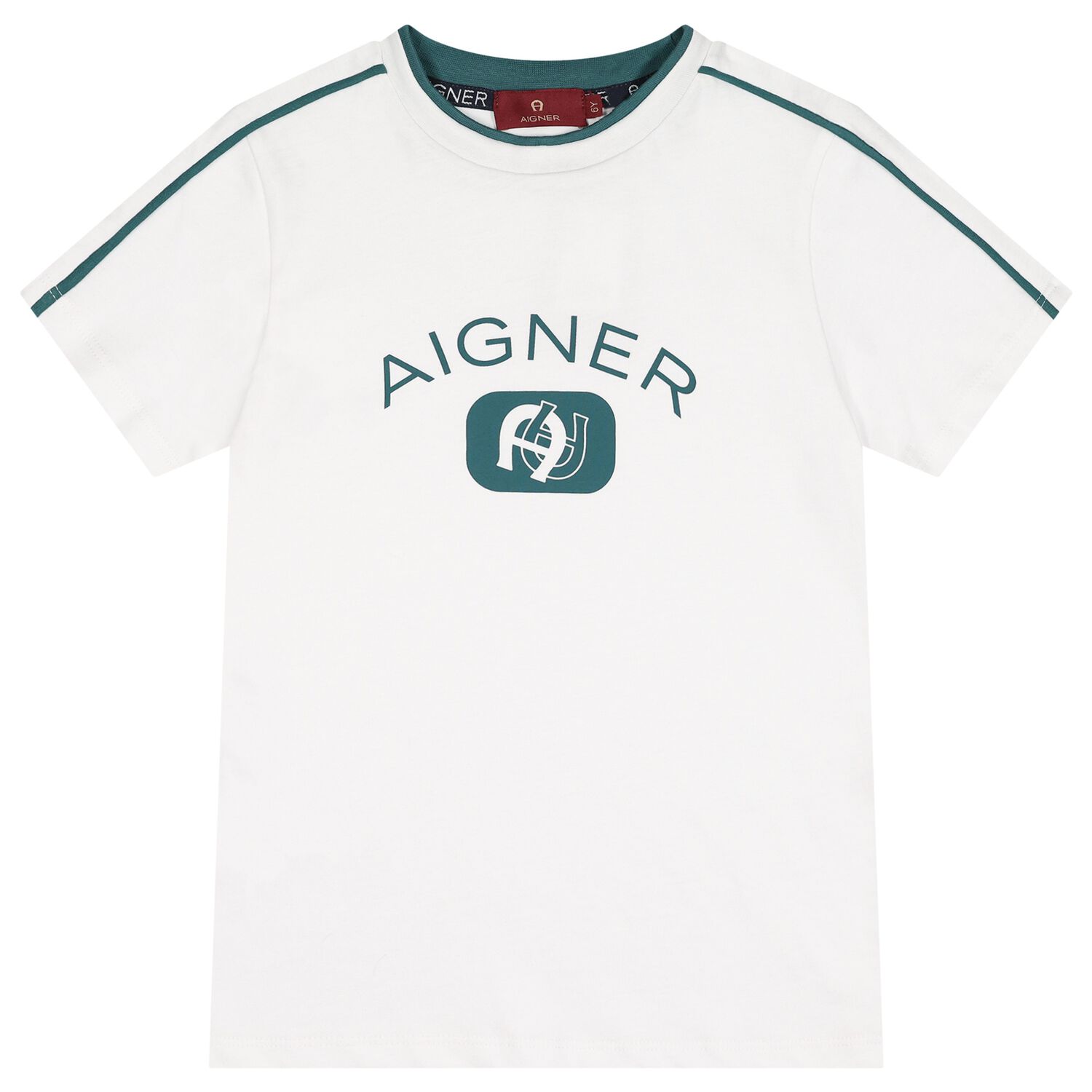 Boys White Logo T-Shirt, 1, hi-res