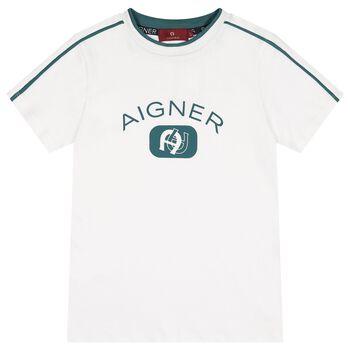 Boys White Logo T-Shirt