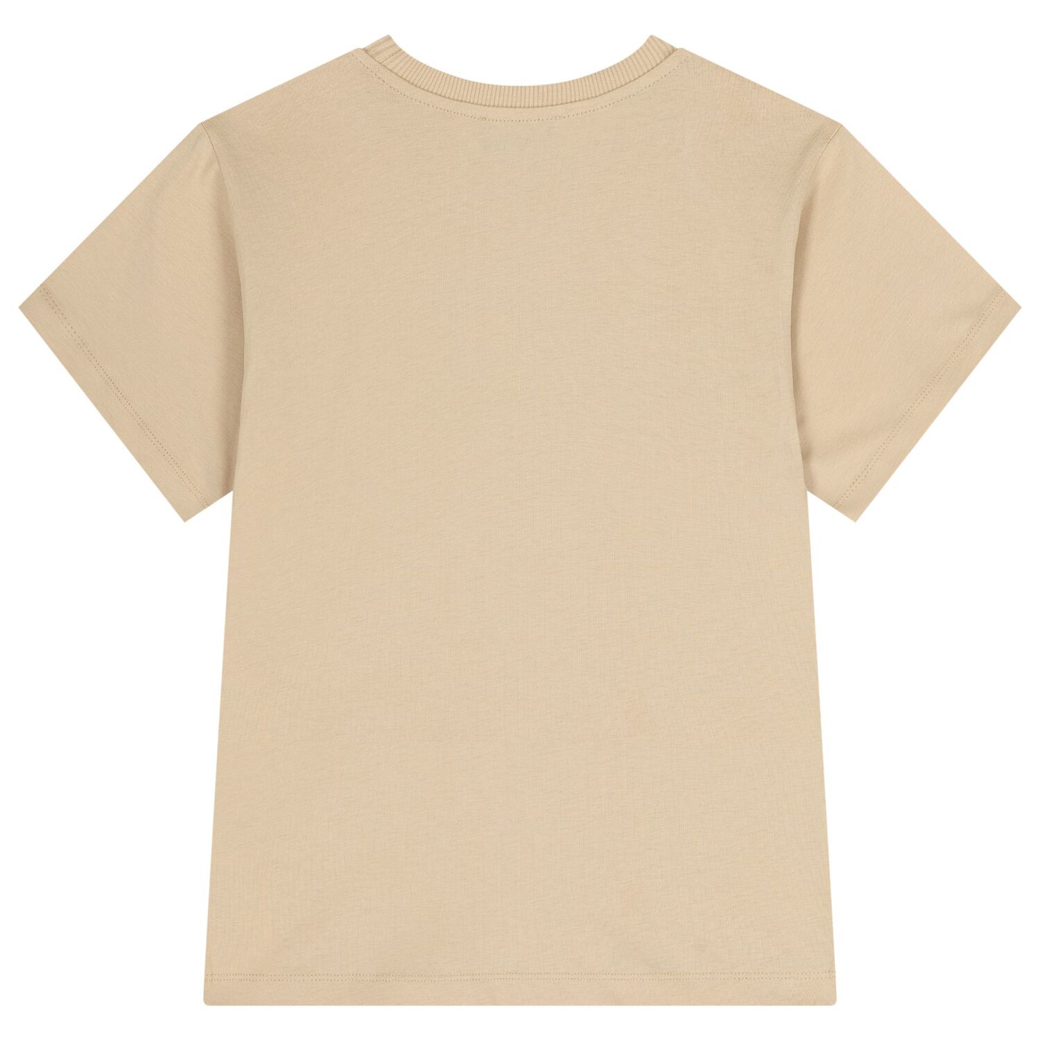 Boys Beige Teddy Bear Logo T-Shirt, 2, hi-res