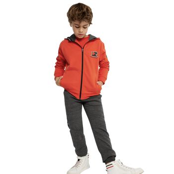 Boys Red & Grey Tracksuit