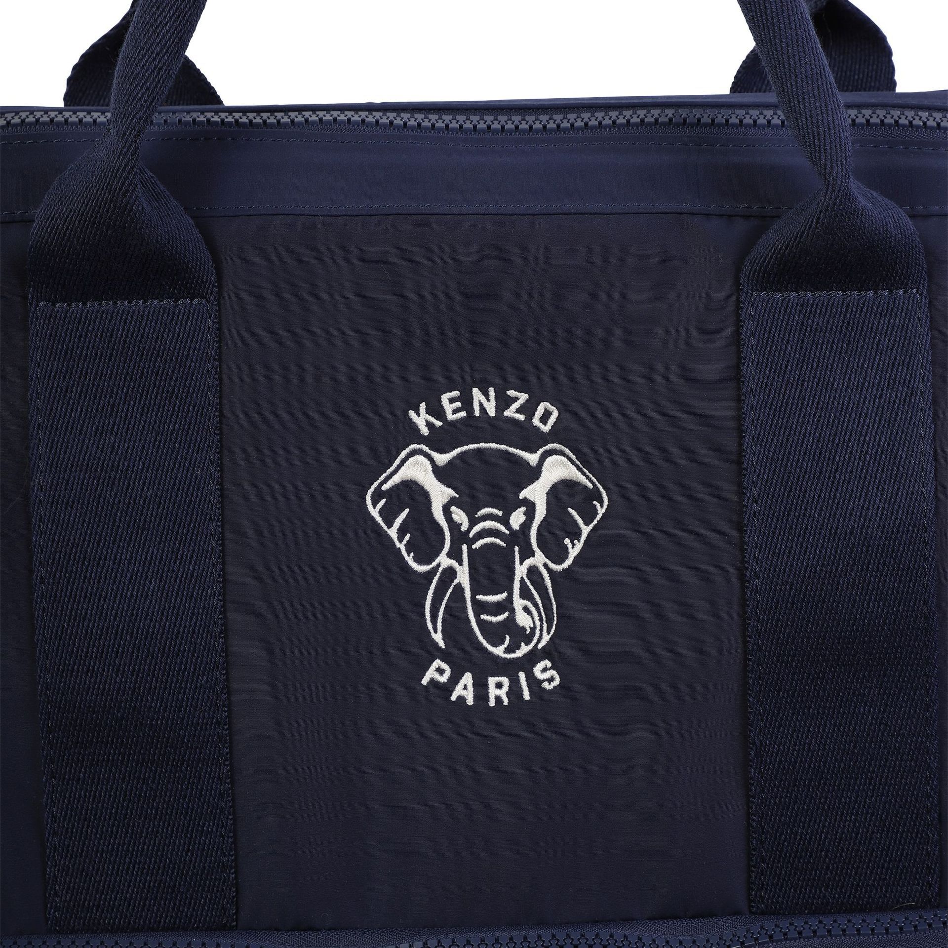 KENZO KIDS Navy Blue Elephant Logo Baby Changing Bag | Junior
