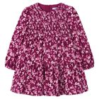 Girls Red Floral Dress, 2, hi-res