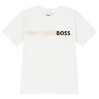 Boys White & Black Logo Shorts Set, 2, hi-res