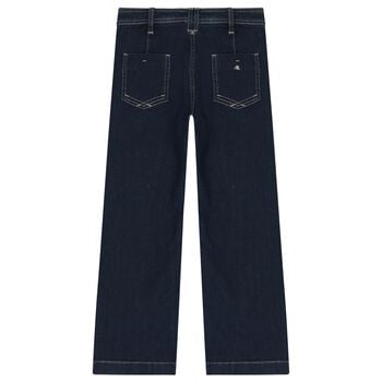 Girls Navy Blue Denim Jeans