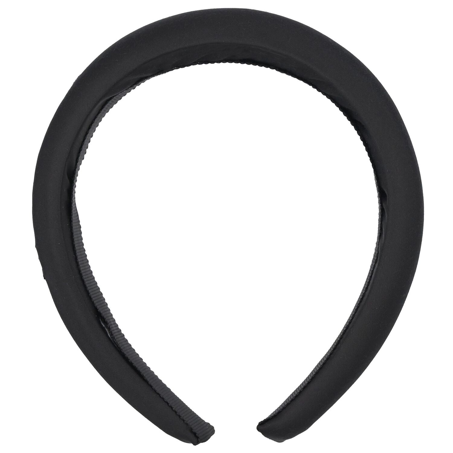 Girls Black Logo Padded Headband, 2, hi-res