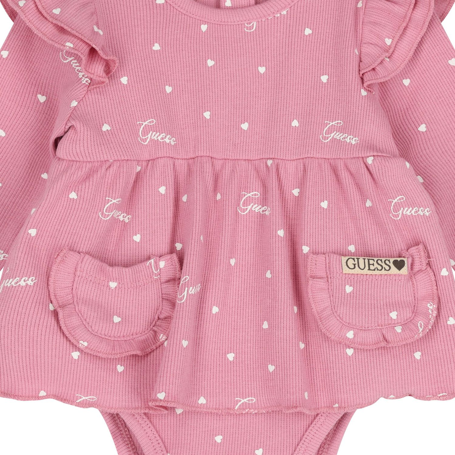 Baby Girls Pink Heart Bodysuit Gift Set, 1, hi-res image number null