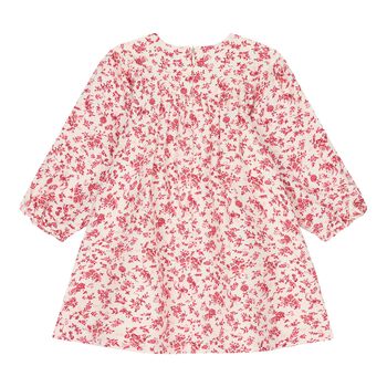 Baby Girls Ivory & Pink Floral Dress