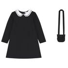 مجموعة فستان بناتي أسود, 2, hi-res