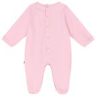 طقم بنات بالشعار باللون الزهري, 1, hi-res