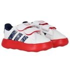Boys Boys White & Red Marvel Grand Court Trainers, 1, hi-res