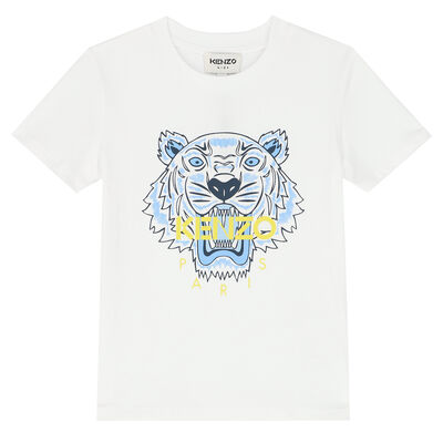 Boys White Tiger T-Shirt