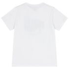 Boys White Logo T-Shirt, 1, hi-res