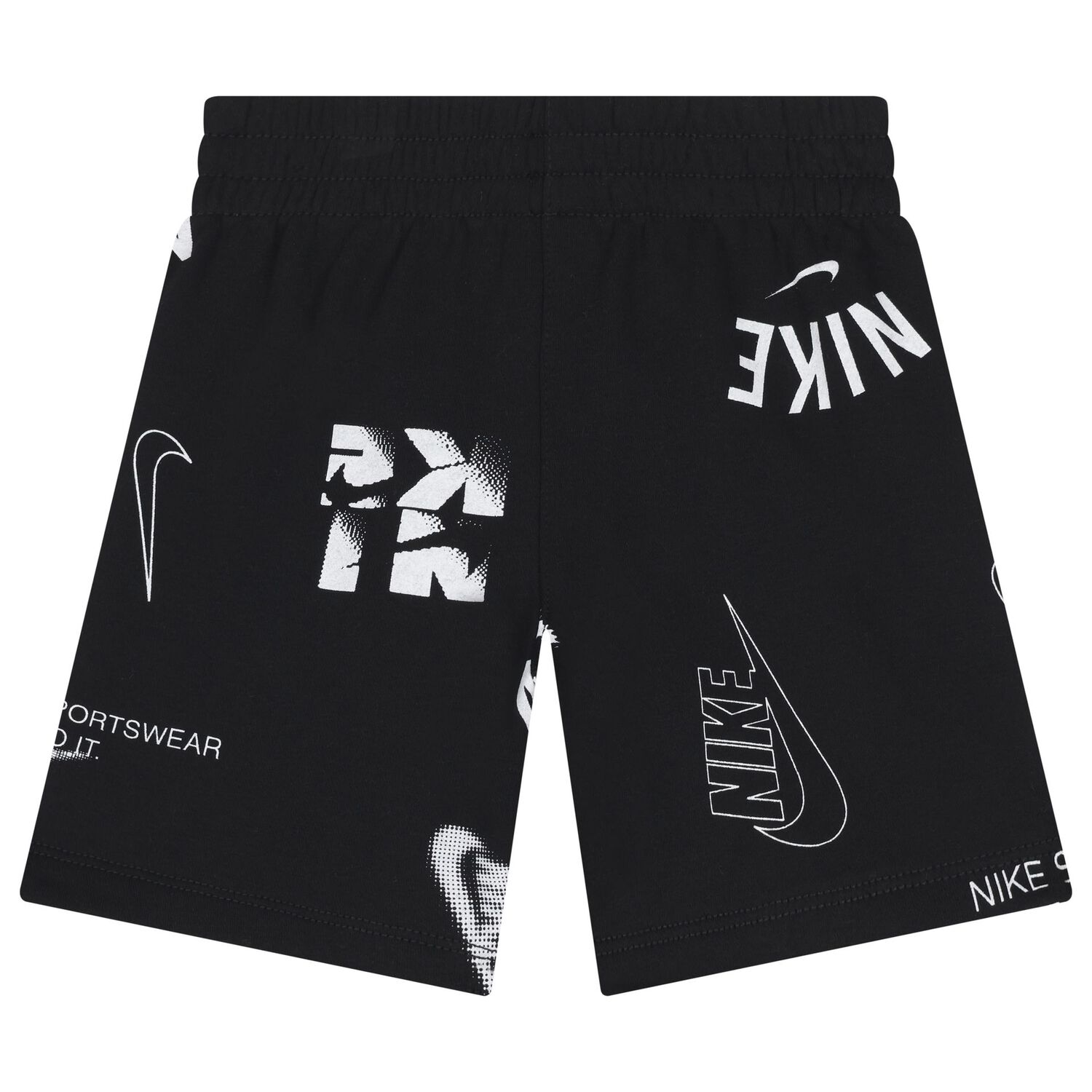 Boys Black Logo Shorts Set, 2, hi-res