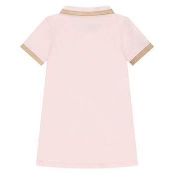 Younger Girls Pink Logo Dress