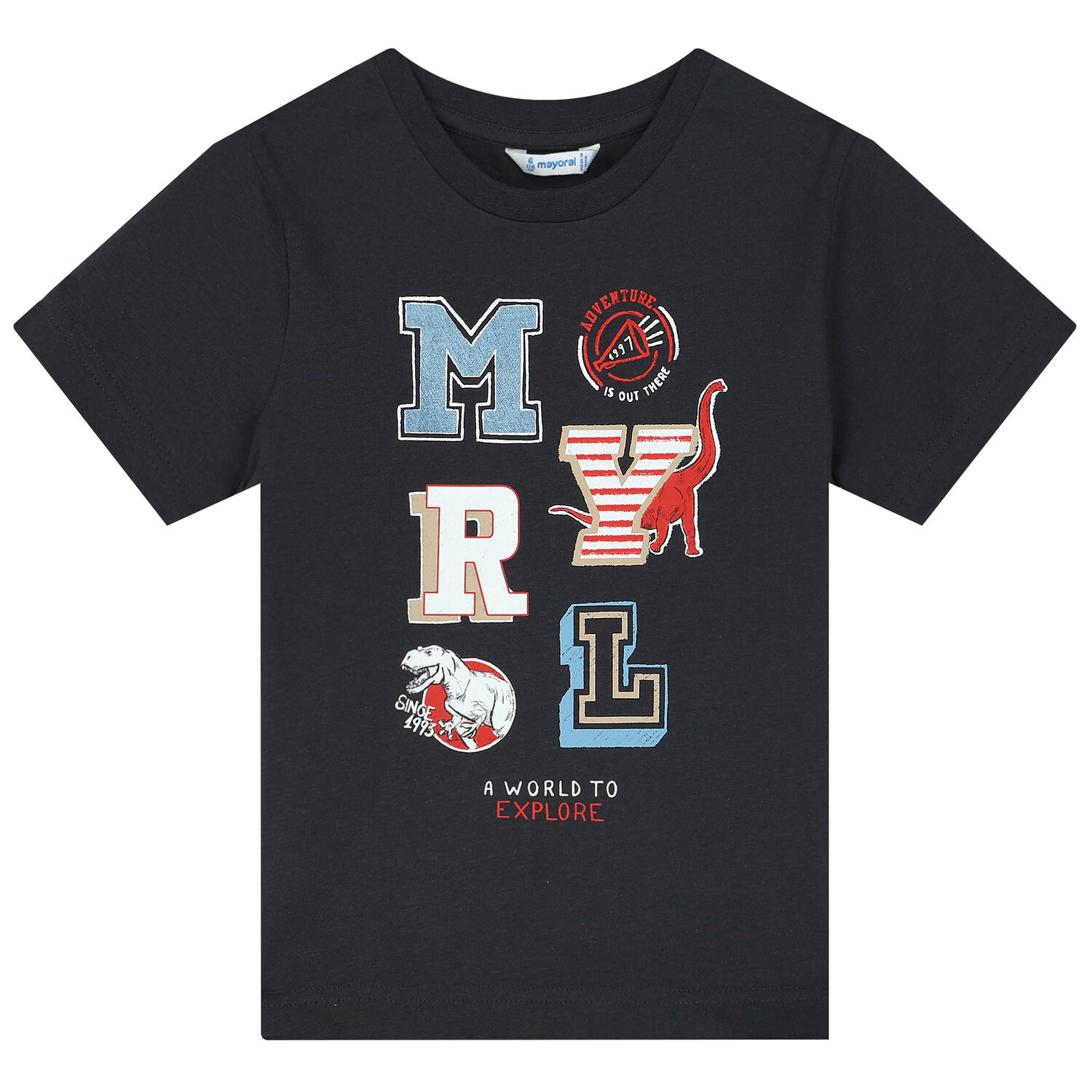 Boys Grey Logo T-Shirt, 1, hi-res image number null