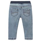Younger Boys Blue Denim Joggers, 2, hi-res