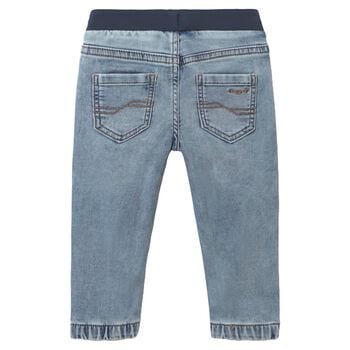 Younger Boys Blue Denim Joggers