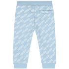 Younger Boys Blue Logo Joggers, 1, hi-res