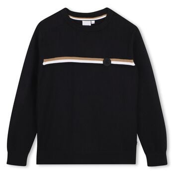 Boys Black Logo Sweatshirt