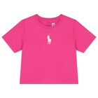 Girls Pink Logo T-Shirt, 1, hi-res