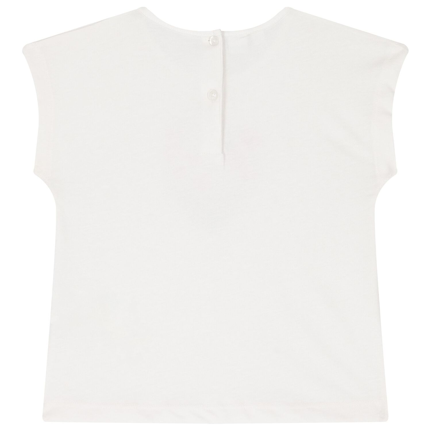 Girls White Heart Top, 1, hi-res image number null